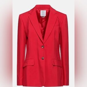 Rosie Assoulin Bright Red Tailored Blazer NWT